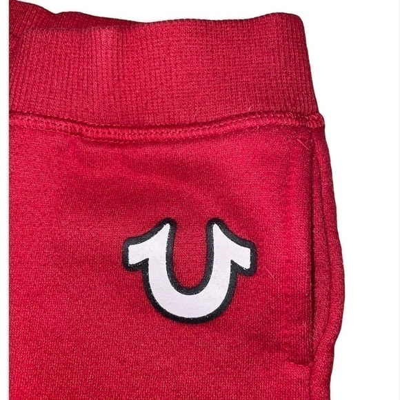 True Religion Red Joggers with Logo Gender Neutral 18 Months - Picture 2 of 6